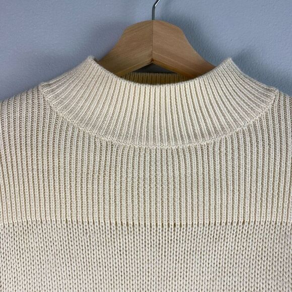 Derek Lam 10 Crosby Wool Mock Neck Puff Sleeve Sweater - Picture 4 of 6